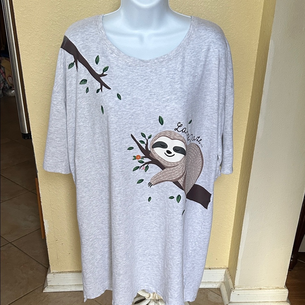 Secret Treasures Gray Sleepwear Top